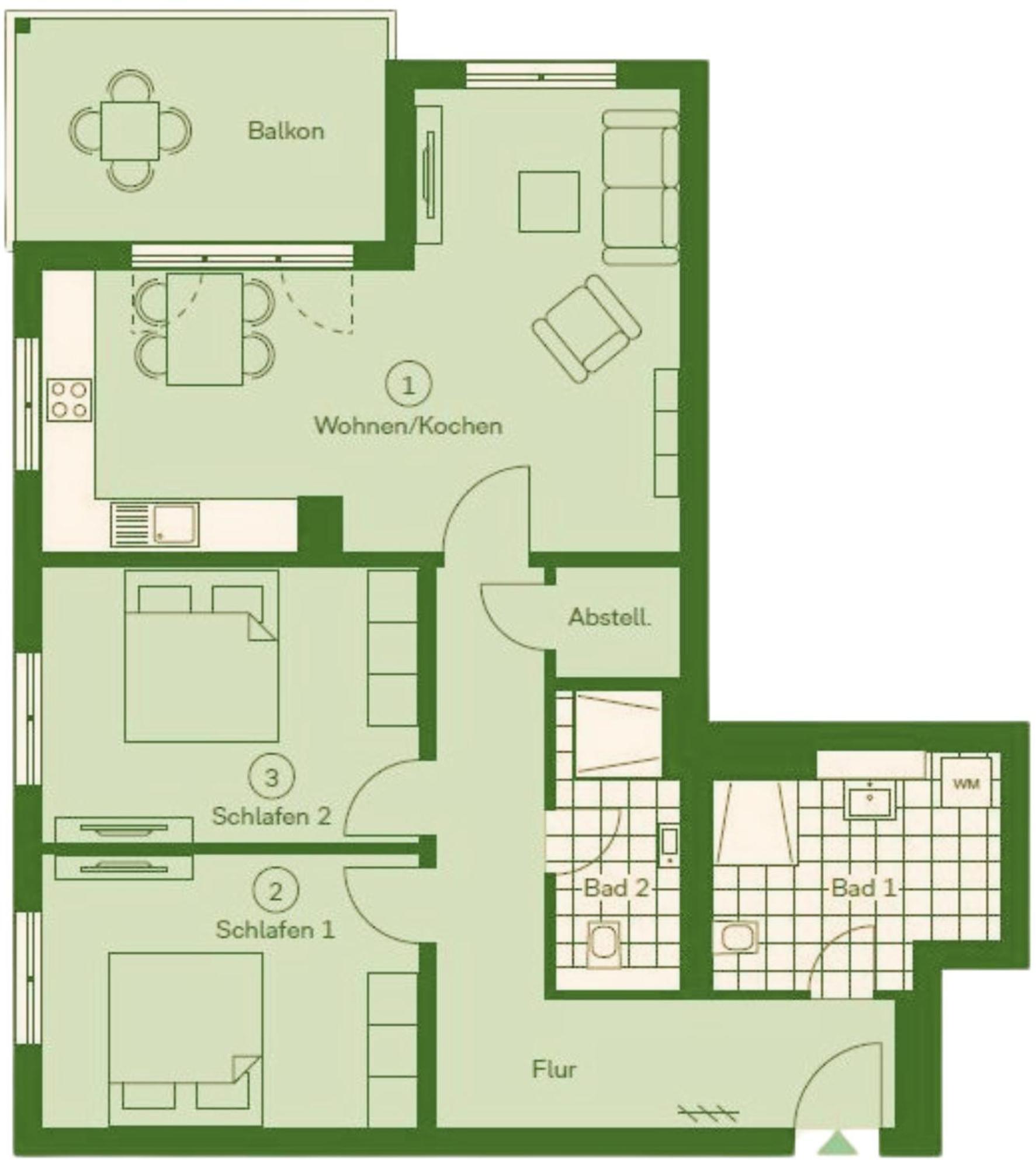 Apartment "Usedomer Luft" Garz  Ngoại thất bức ảnh